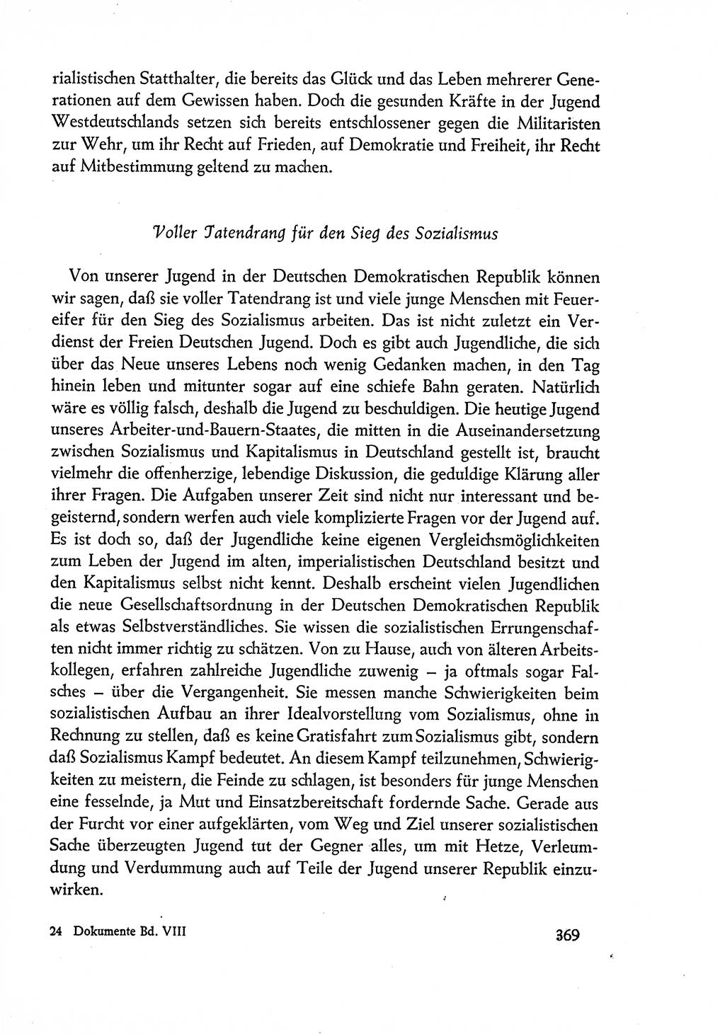 Dokumente der Sozialistischen Einheitspartei Deutschlands (SED) [Deutsche Demokratische Republik (DDR)] 1960-1961, Seite 369 (Dok. SED DDR 1960-1961, S. 369)