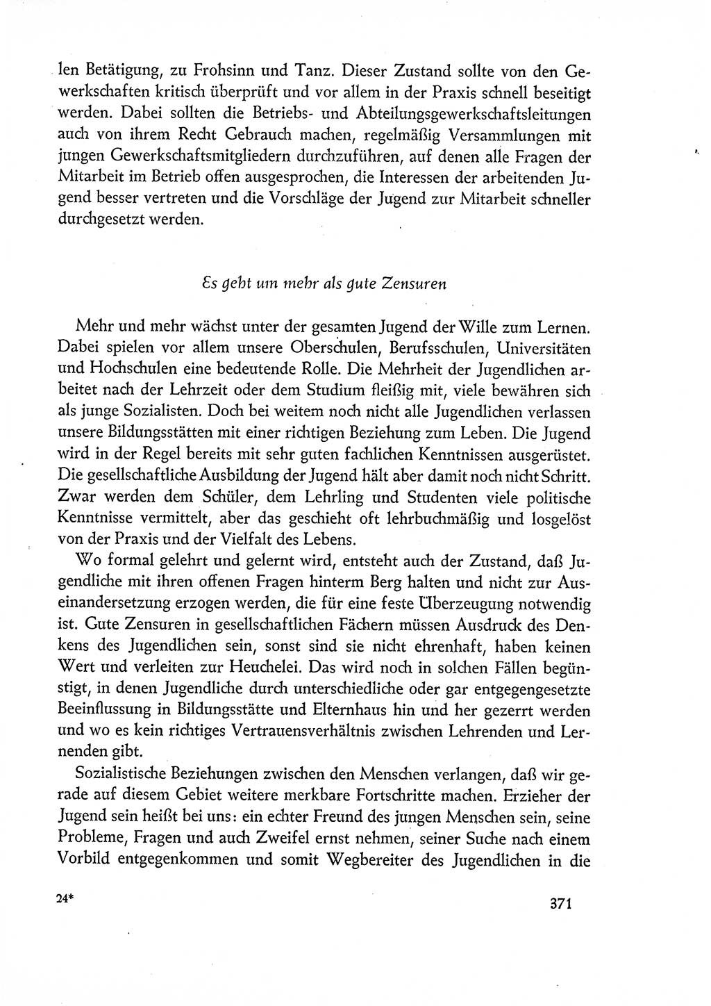 Dokumente der Sozialistischen Einheitspartei Deutschlands (SED) [Deutsche Demokratische Republik (DDR)] 1960-1961, Seite 371 (Dok. SED DDR 1960-1961, S. 371)