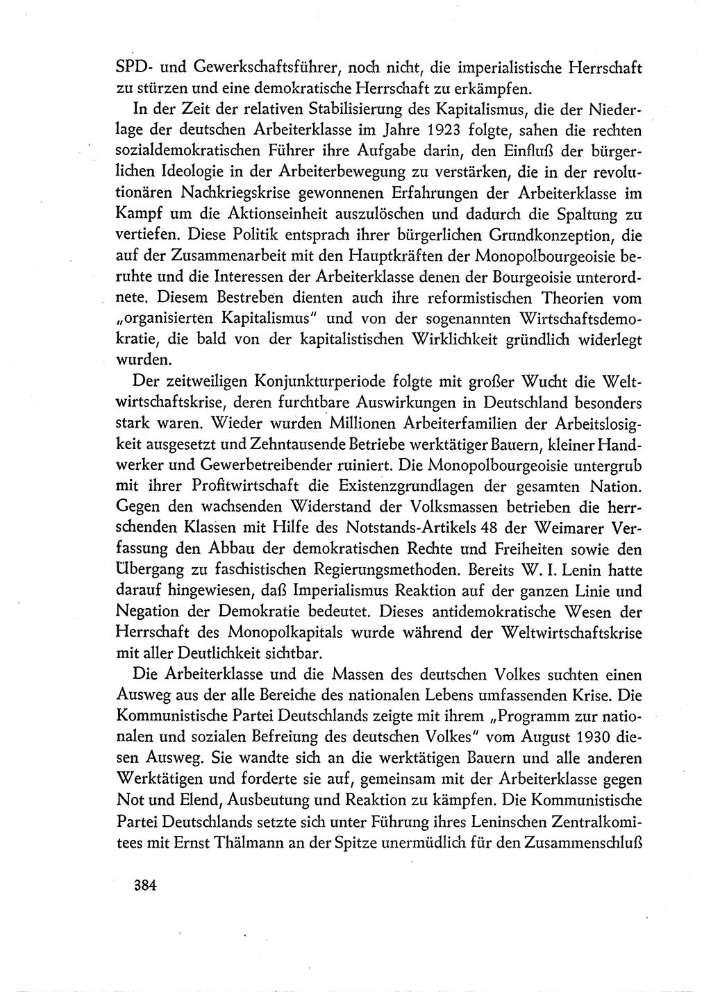 Dokumente der Sozialistischen Einheitspartei Deutschlands (SED) [Deutsche Demokratische Republik (DDR)] 1960-1961, Seite 384 (Dok. SED DDR 1960-1961, S. 384)