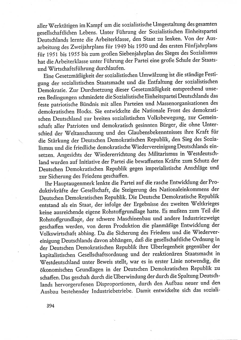 Dokumente der Sozialistischen Einheitspartei Deutschlands (SED) [Deutsche Demokratische Republik (DDR)] 1960-1961, Seite 394 (Dok. SED DDR 1960-1961, S. 394)