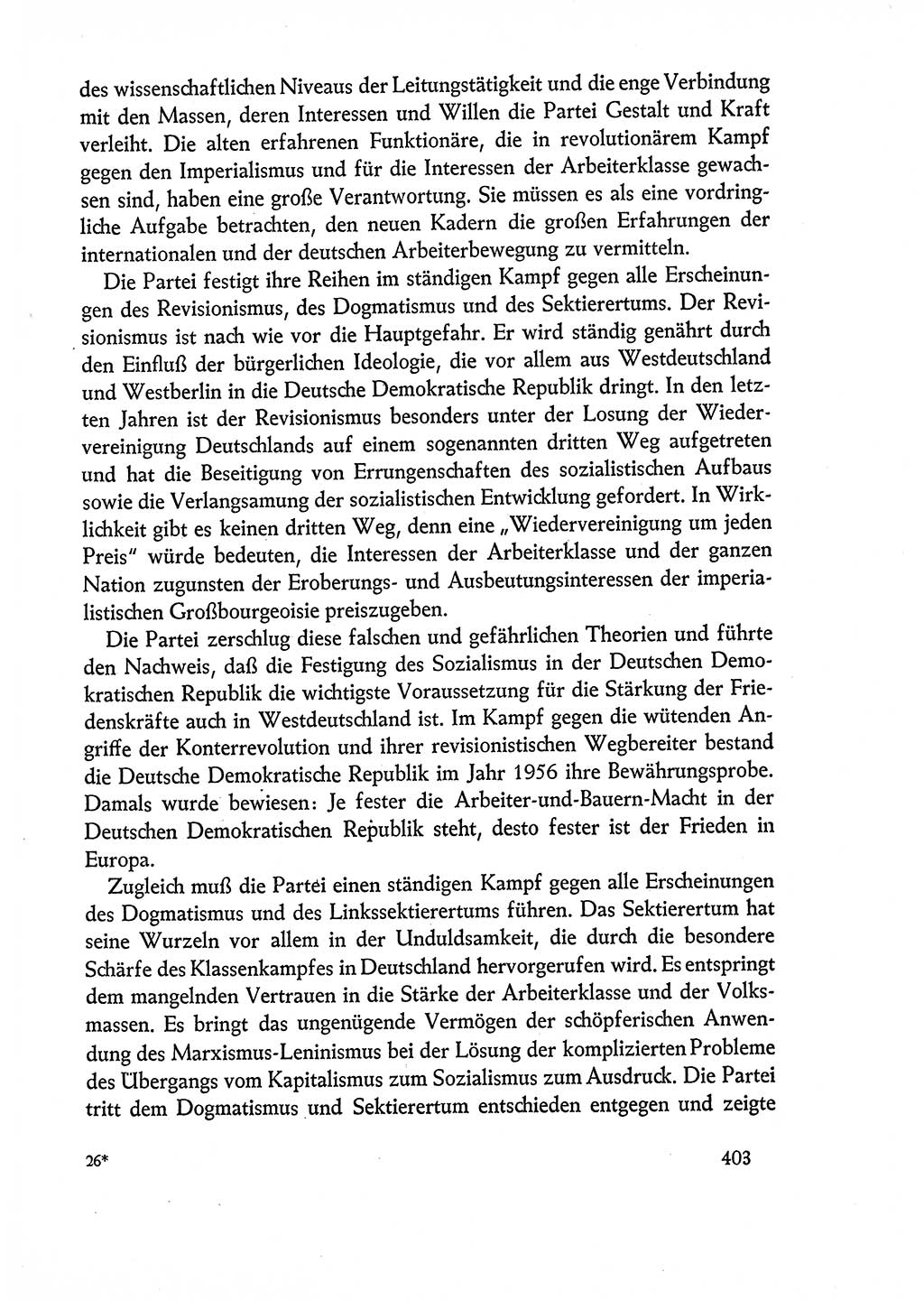 Dokumente der Sozialistischen Einheitspartei Deutschlands (SED) [Deutsche Demokratische Republik (DDR)] 1960-1961, Seite 403 (Dok. SED DDR 1960-1961, S. 403)