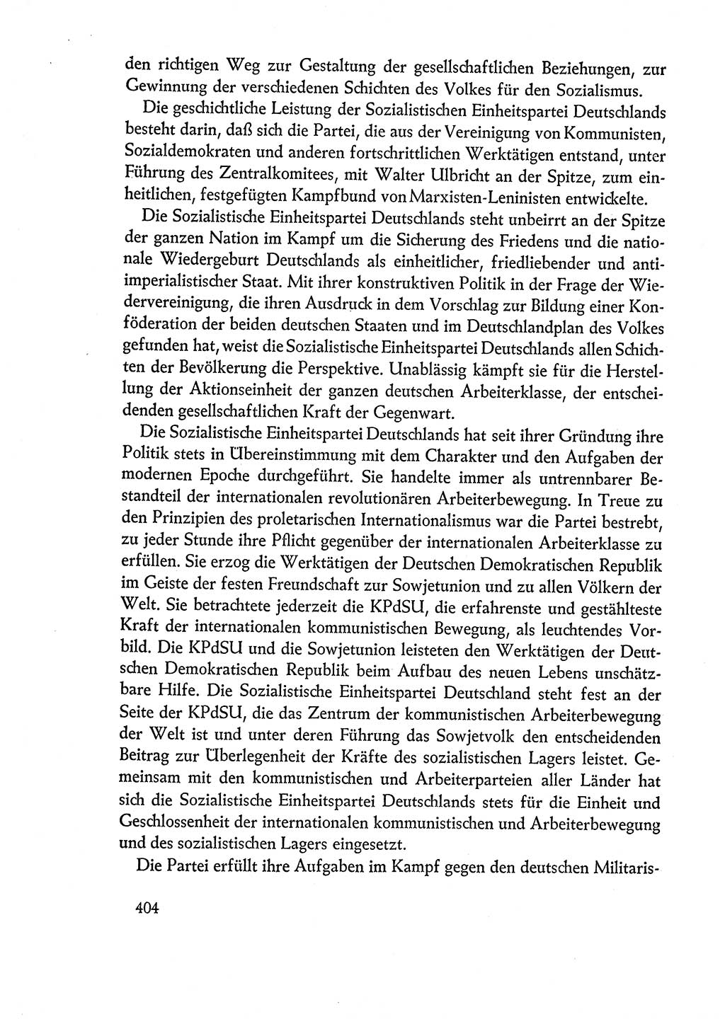 Dokumente der Sozialistischen Einheitspartei Deutschlands (SED) [Deutsche Demokratische Republik (DDR)] 1960-1961, Seite 404 (Dok. SED DDR 1960-1961, S. 404)