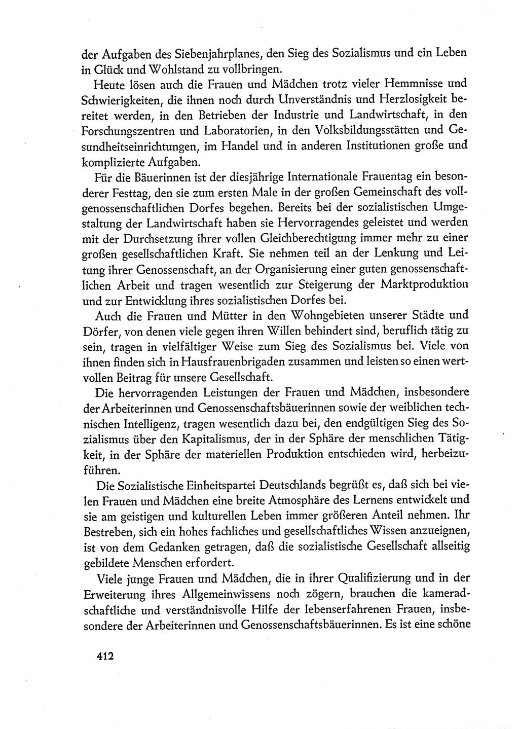 Dokumente der Sozialistischen Einheitspartei Deutschlands (SED) [Deutsche Demokratische Republik (DDR)] 1960-1961, Seite 412 (Dok. SED DDR 1960-1961, S. 412)