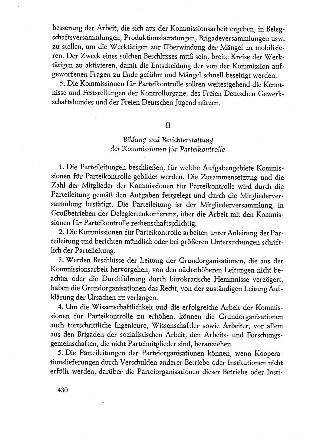 Dokumente der Sozialistischen Einheitspartei Deutschlands (SED) [Deutsche Demokratische Republik (DDR)] 1960-1961, Seite 430 (Dok. SED DDR 1960-1961, S. 430)