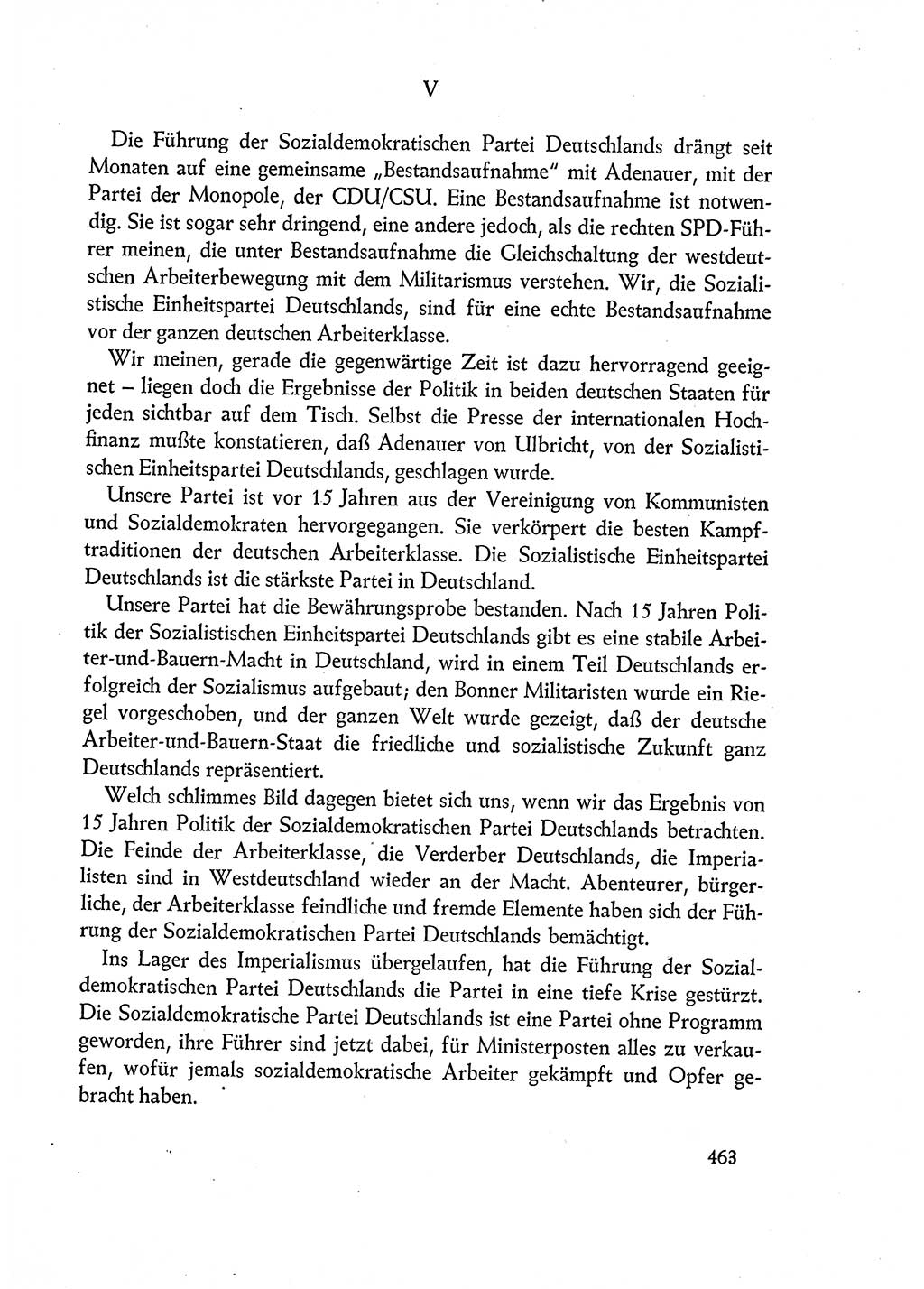 Dokumente der Sozialistischen Einheitspartei Deutschlands (SED) [Deutsche Demokratische Republik (DDR)] 1960-1961, Seite 463 (Dok. SED DDR 1960-1961, S. 463)