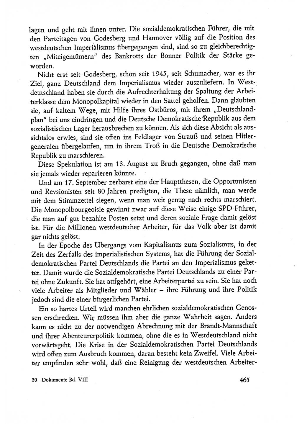 Dokumente der Sozialistischen Einheitspartei Deutschlands (SED) [Deutsche Demokratische Republik (DDR)] 1960-1961, Seite 465 (Dok. SED DDR 1960-1961, S. 465)