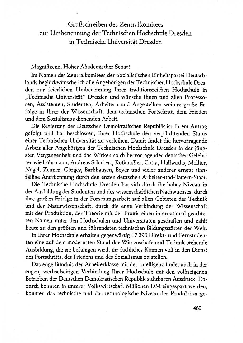 Dokumente der Sozialistischen Einheitspartei Deutschlands (SED) [Deutsche Demokratische Republik (DDR)] 1960-1961, Seite 469 (Dok. SED DDR 1960-1961, S. 469)