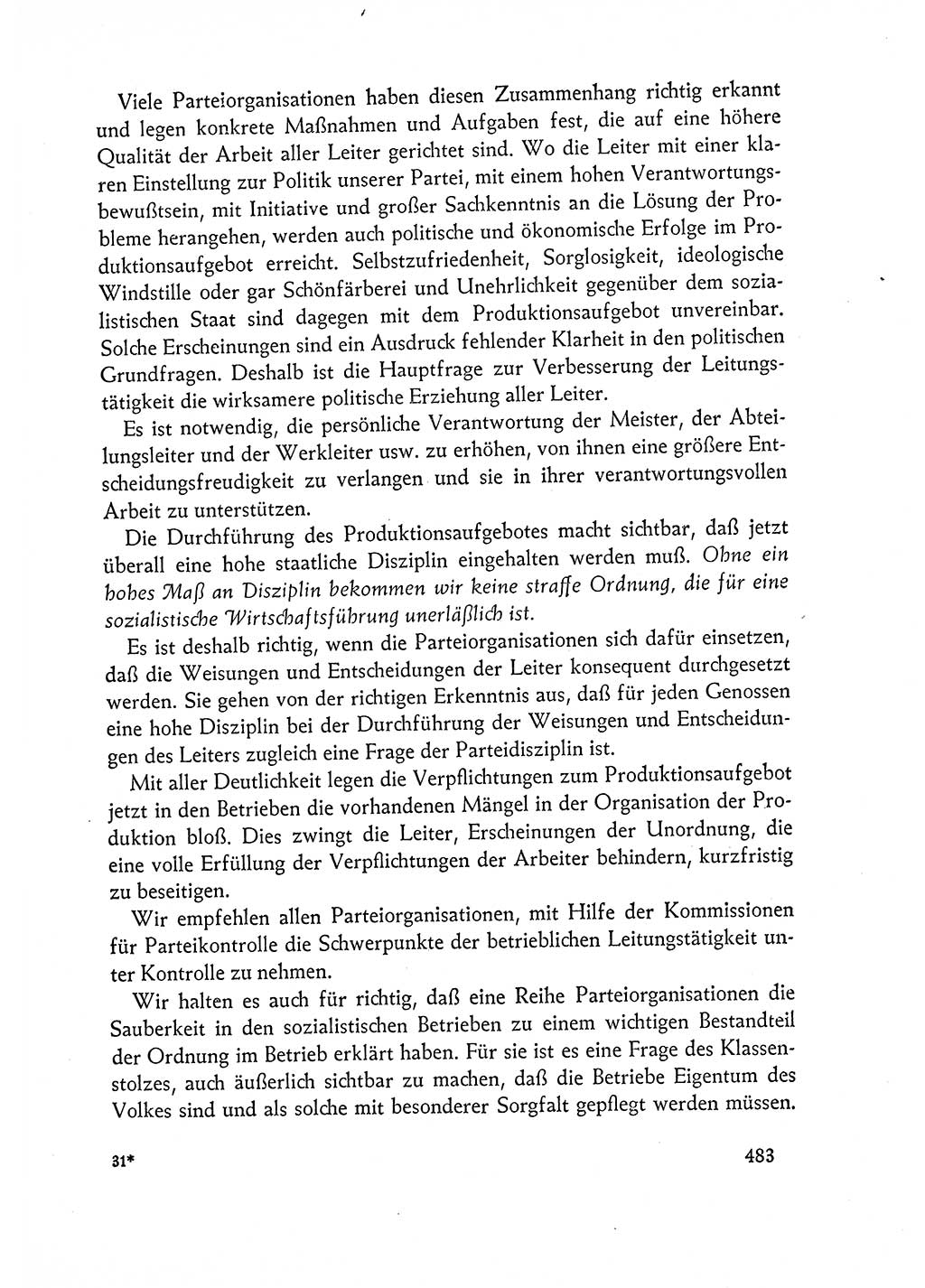 Dokumente der Sozialistischen Einheitspartei Deutschlands (SED) [Deutsche Demokratische Republik (DDR)] 1960-1961, Seite 483 (Dok. SED DDR 1960-1961, S. 483)