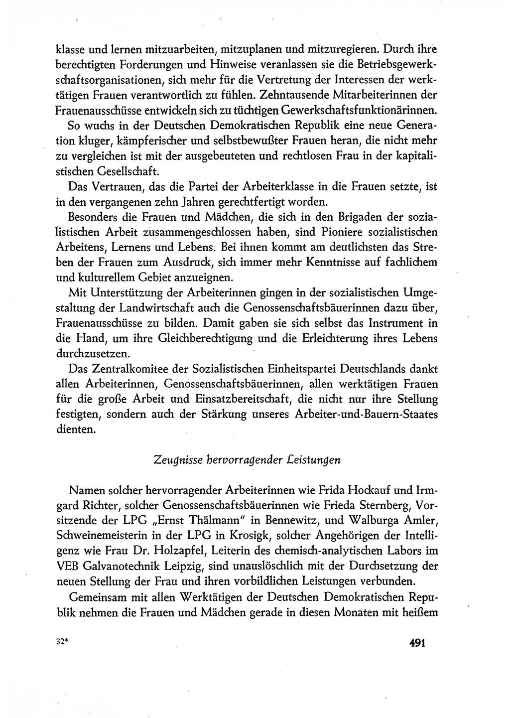 Dokumente der Sozialistischen Einheitspartei Deutschlands (SED) [Deutsche Demokratische Republik (DDR)] 1960-1961, Seite 491 (Dok. SED DDR 1960-1961, S. 491)