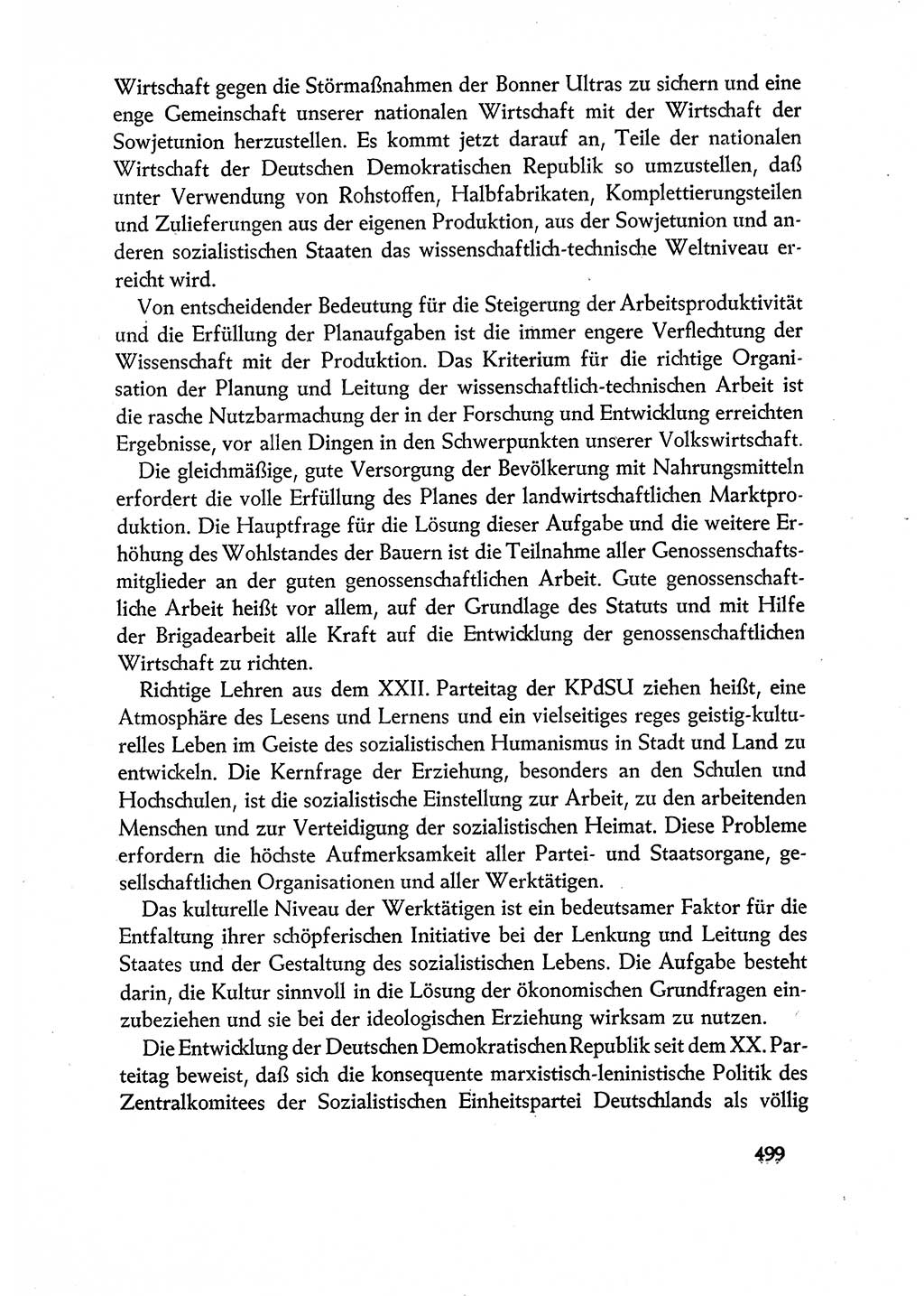 Dokumente der Sozialistischen Einheitspartei Deutschlands (SED) [Deutsche Demokratische Republik (DDR)] 1960-1961, Seite 499 (Dok. SED DDR 1960-1961, S. 499)