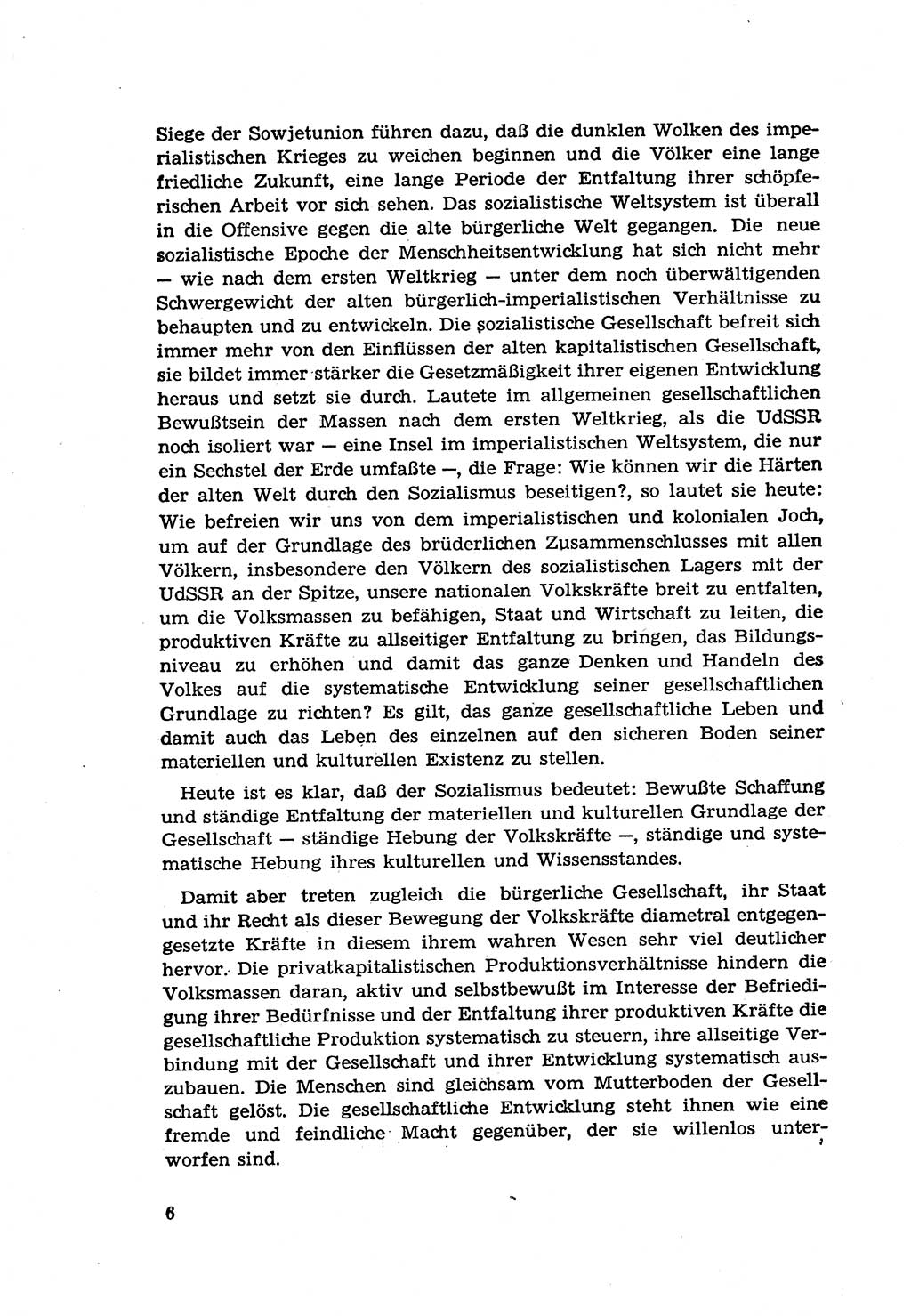 Zur Entwicklung des sozialistischen Strafrechts der Deutschen Demokratischen Republik (DDR) 1960, Seite 6 (Entw. soz. Strafr. DDR 1960, S. 6)