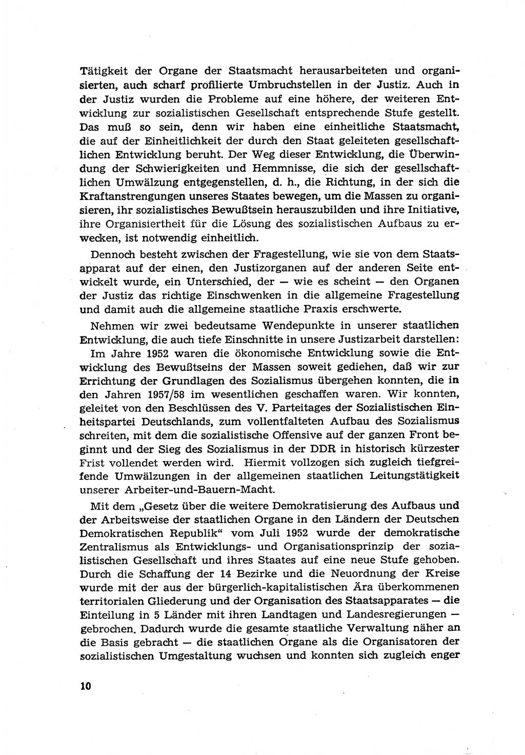 Zur Entwicklung des sozialistischen Strafrechts der Deutschen Demokratischen Republik (DDR) 1960, Seite 10 (Entw. soz. Strafr. DDR 1960, S. 10)