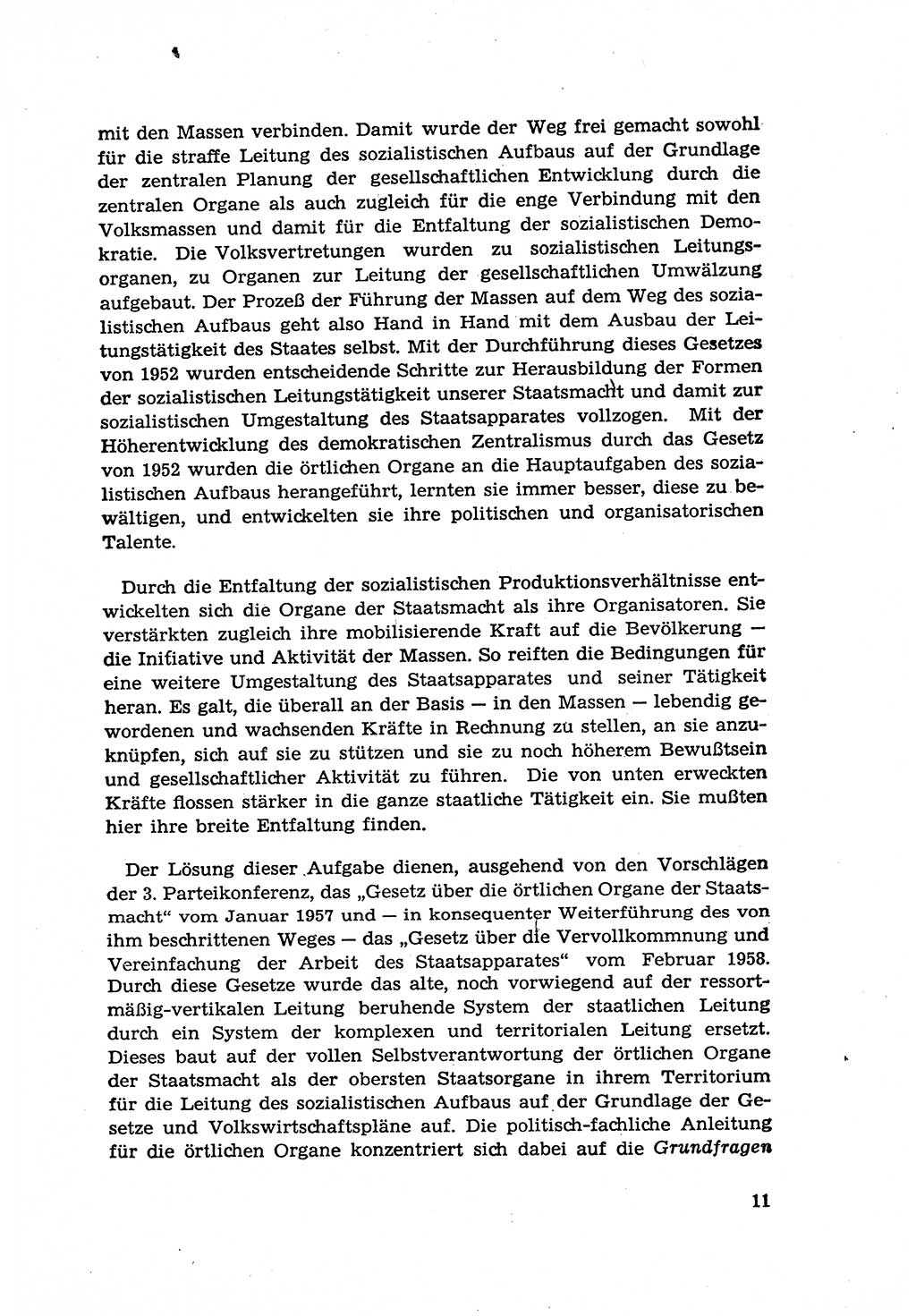 Zur Entwicklung des sozialistischen Strafrechts der Deutschen Demokratischen Republik (DDR) 1960, Seite 11 (Entw. soz. Strafr. DDR 1960, S. 11)