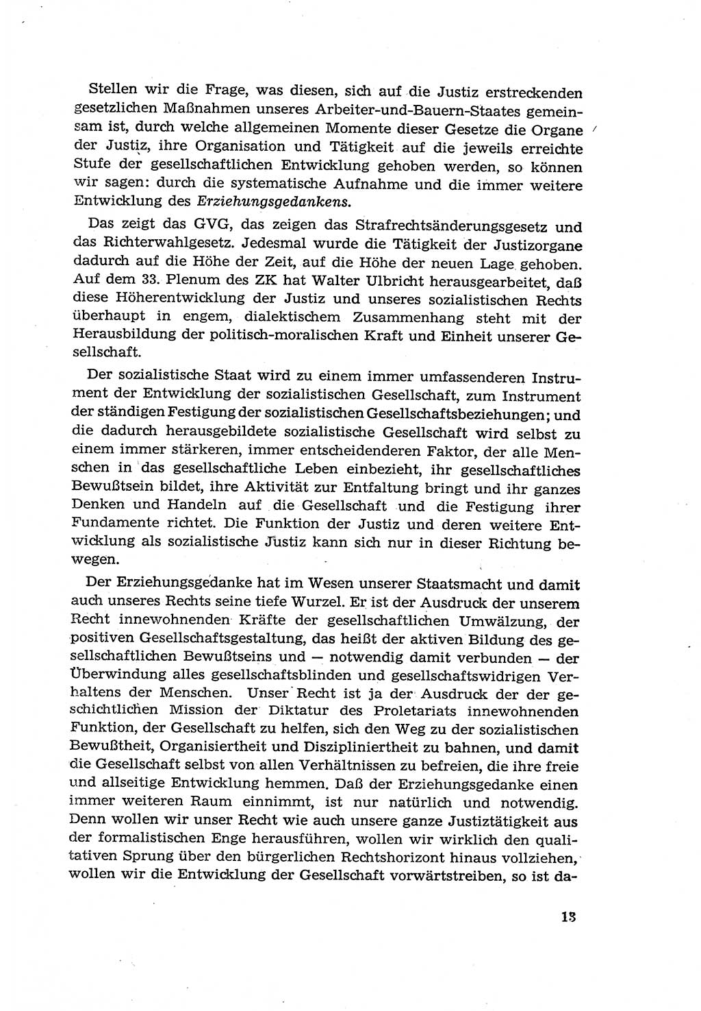 Zur Entwicklung des sozialistischen Strafrechts der Deutschen Demokratischen Republik (DDR) 1960, Seite 13 (Entw. soz. Strafr. DDR 1960, S. 13)