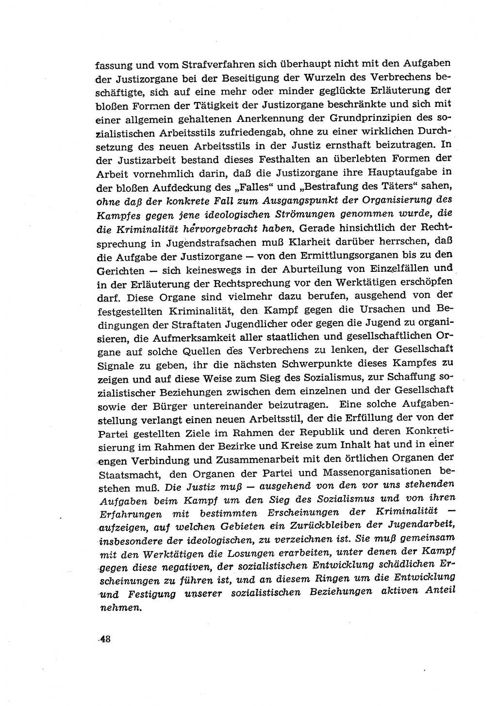 Zur Entwicklung des sozialistischen Strafrechts der Deutschen Demokratischen Republik (DDR) 1960, Seite 48 (Entw. soz. Strafr. DDR 1960, S. 48)