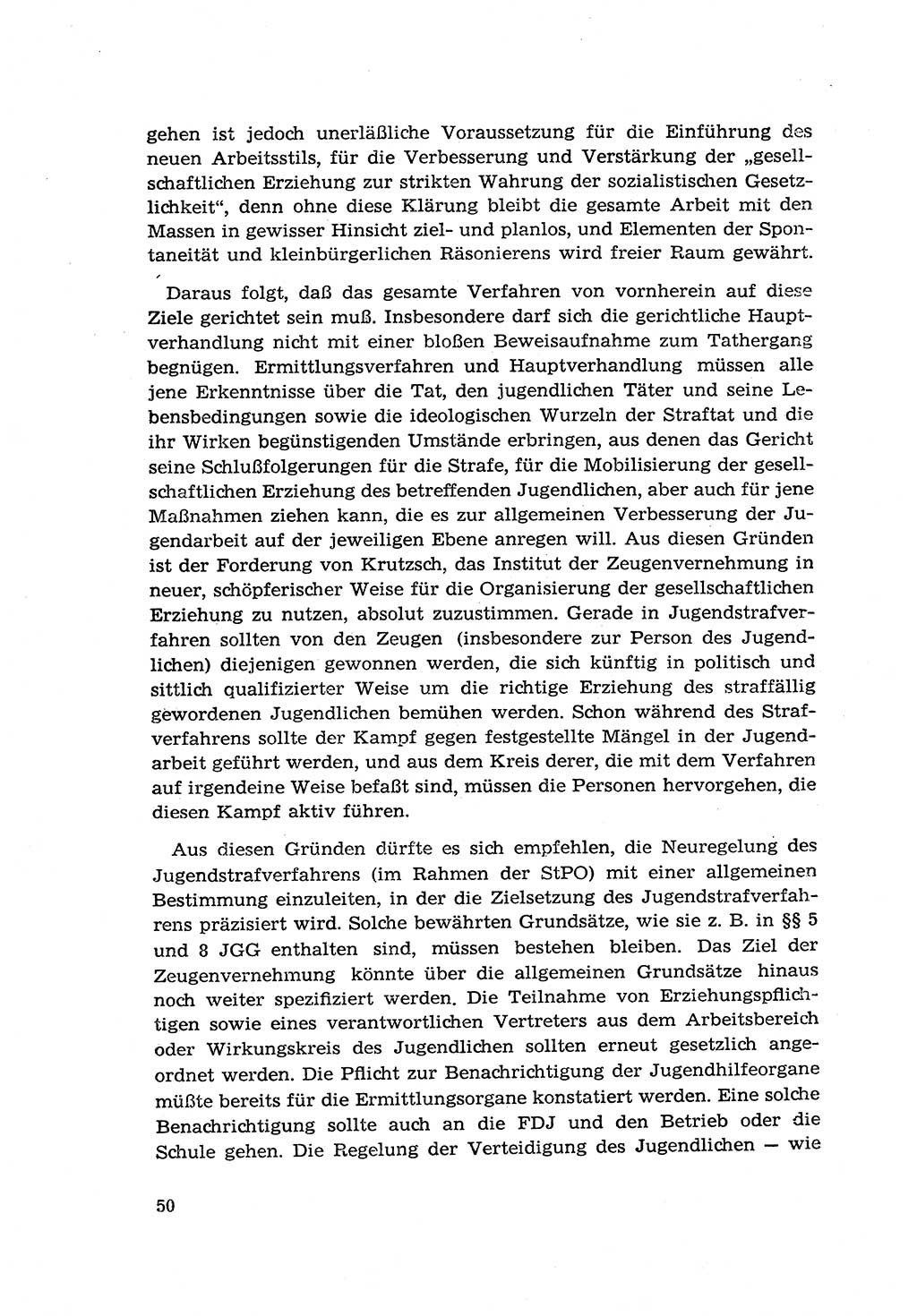 Zur Entwicklung des sozialistischen Strafrechts der Deutschen Demokratischen Republik (DDR) 1960, Seite 50 (Entw. soz. Strafr. DDR 1960, S. 50)