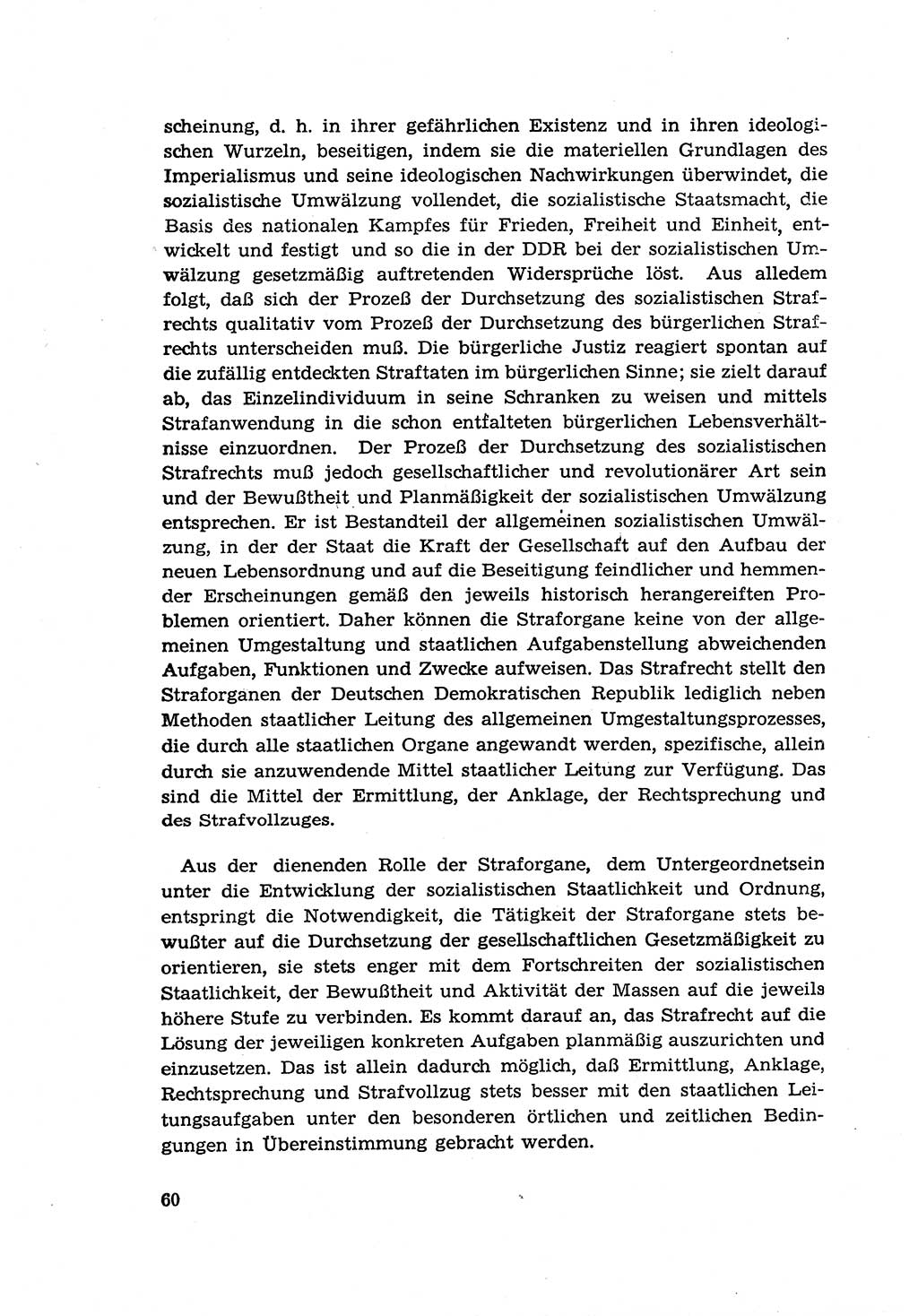 Zur Entwicklung des sozialistischen Strafrechts der Deutschen Demokratischen Republik (DDR) 1960, Seite 60 (Entw. soz. Strafr. DDR 1960, S. 60)