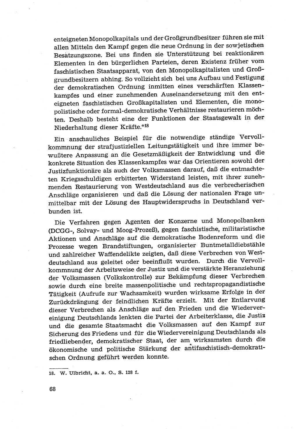 Zur Entwicklung des sozialistischen Strafrechts der Deutschen Demokratischen Republik (DDR) 1960, Seite 68 (Entw. soz. Strafr. DDR 1960, S. 68)