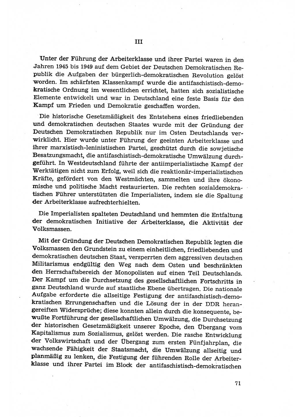 Zur Entwicklung des sozialistischen Strafrechts der Deutschen Demokratischen Republik (DDR) 1960, Seite 71 (Entw. soz. Strafr. DDR 1960, S. 71)