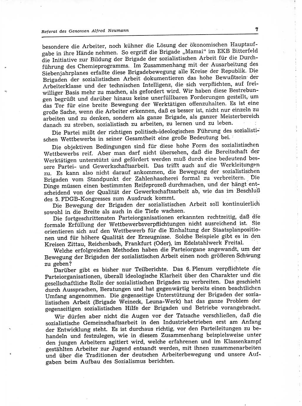 Neuer Weg (NW), Organ des Zentralkomitees (ZK) der SED (Sozialistische Einheitspartei Deutschlands) für Fragen des Parteilebens, 15. Jahrgang [Deutsche Demokratische Republik (DDR)] 1960, Seite 7 (NW ZK SED DDR 1960, S. 7)