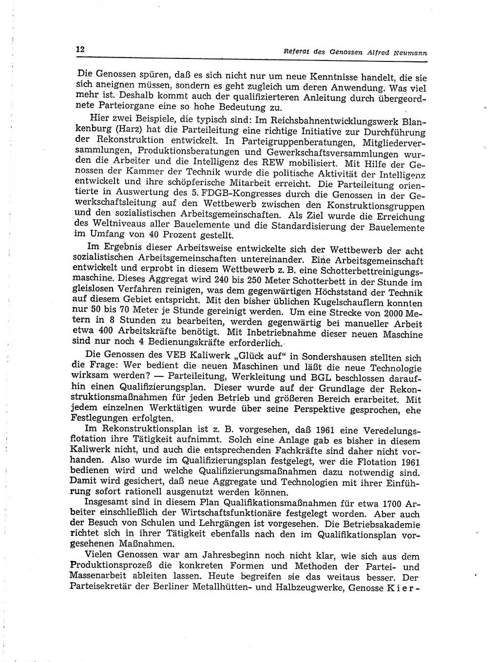 Neuer Weg (NW), Organ des Zentralkomitees (ZK) der SED (Sozialistische Einheitspartei Deutschlands) für Fragen des Parteilebens, 15. Jahrgang [Deutsche Demokratische Republik (DDR)] 1960, Seite 12 (NW ZK SED DDR 1960, S. 12)