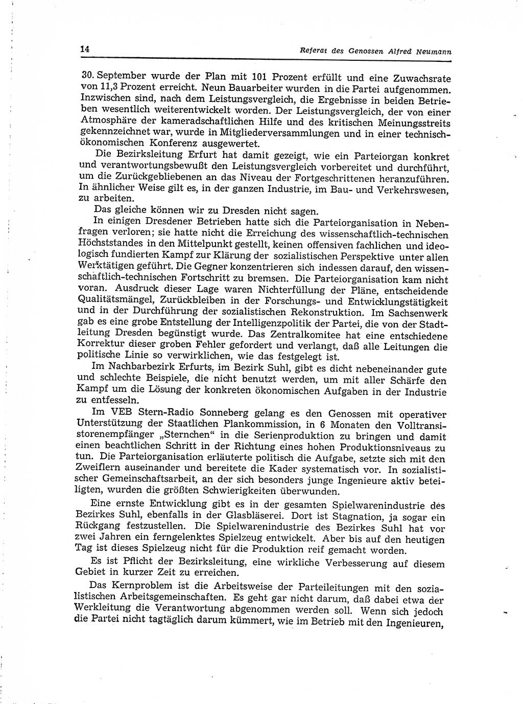Neuer Weg (NW), Organ des Zentralkomitees (ZK) der SED (Sozialistische Einheitspartei Deutschlands) für Fragen des Parteilebens, 15. Jahrgang [Deutsche Demokratische Republik (DDR)] 1960, Seite 14 (NW ZK SED DDR 1960, S. 14)