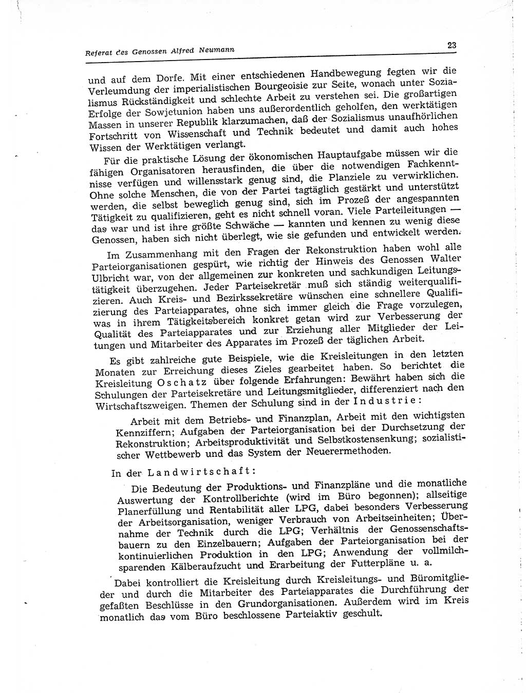 Neuer Weg (NW), Organ des Zentralkomitees (ZK) der SED (Sozialistische Einheitspartei Deutschlands) für Fragen des Parteilebens, 15. Jahrgang [Deutsche Demokratische Republik (DDR)] 1960, Seite 23 (NW ZK SED DDR 1960, S. 23)