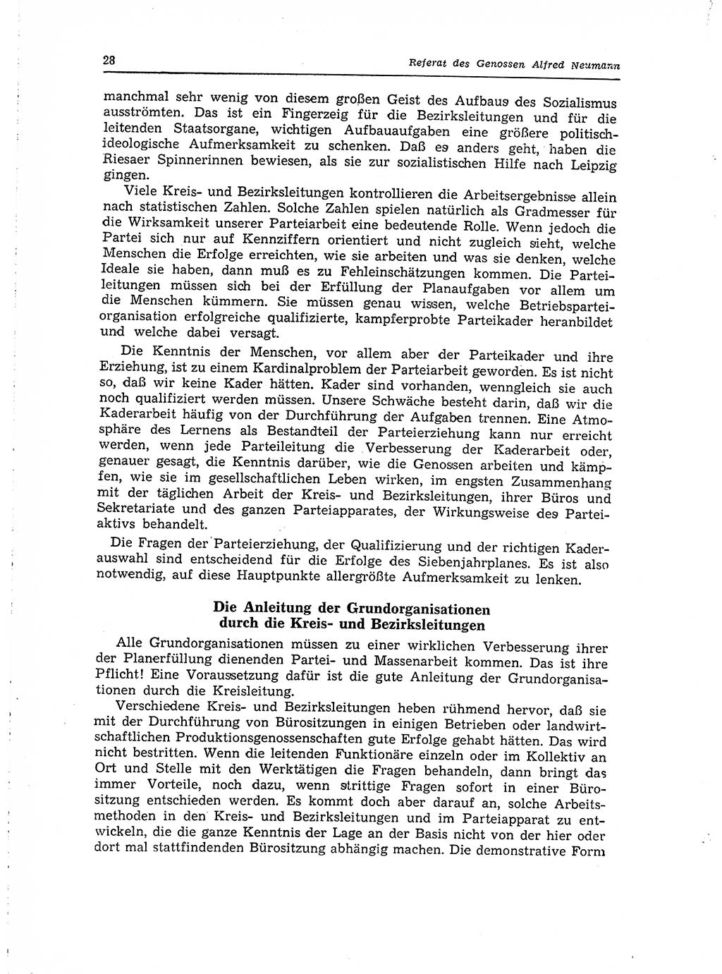 Neuer Weg (NW), Organ des Zentralkomitees (ZK) der SED (Sozialistische Einheitspartei Deutschlands) für Fragen des Parteilebens, 15. Jahrgang [Deutsche Demokratische Republik (DDR)] 1960, Seite 28 (NW ZK SED DDR 1960, S. 28)