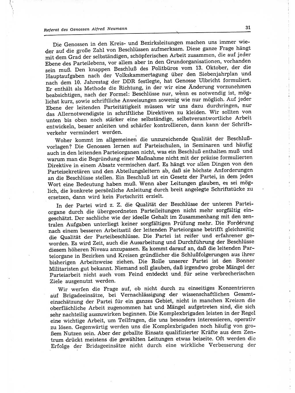 Neuer Weg (NW), Organ des Zentralkomitees (ZK) der SED (Sozialistische Einheitspartei Deutschlands) für Fragen des Parteilebens, 15. Jahrgang [Deutsche Demokratische Republik (DDR)] 1960, Seite 31 (NW ZK SED DDR 1960, S. 31)