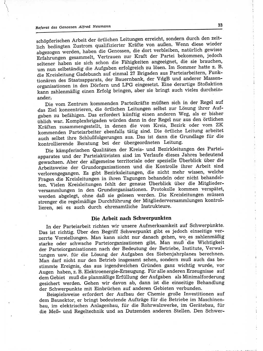 Neuer Weg (NW), Organ des Zentralkomitees (ZK) der SED (Sozialistische Einheitspartei Deutschlands) für Fragen des Parteilebens, 15. Jahrgang [Deutsche Demokratische Republik (DDR)] 1960, Seite 33 (NW ZK SED DDR 1960, S. 33)