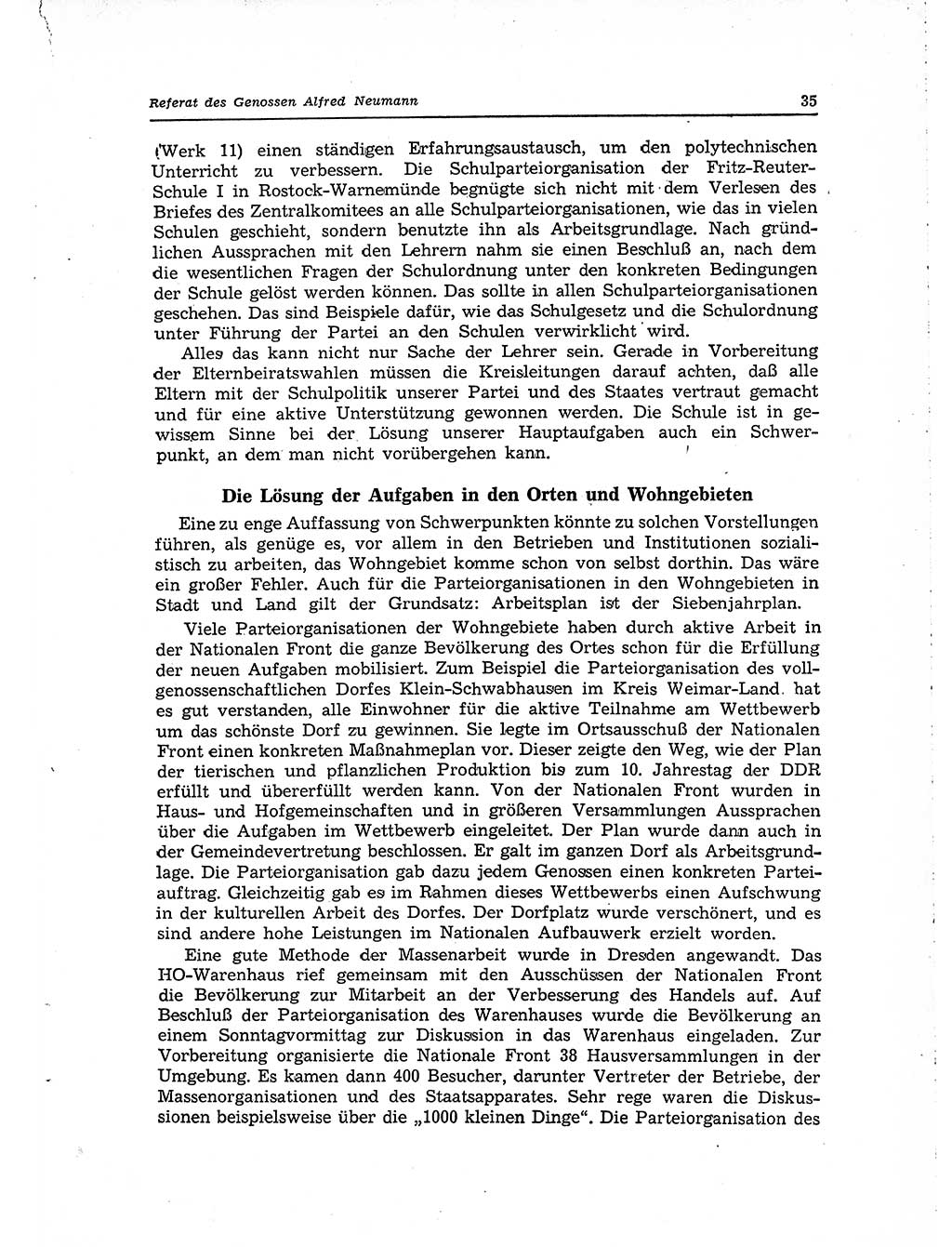 Neuer Weg (NW), Organ des Zentralkomitees (ZK) der SED (Sozialistische Einheitspartei Deutschlands) für Fragen des Parteilebens, 15. Jahrgang [Deutsche Demokratische Republik (DDR)] 1960, Seite 35 (NW ZK SED DDR 1960, S. 35)