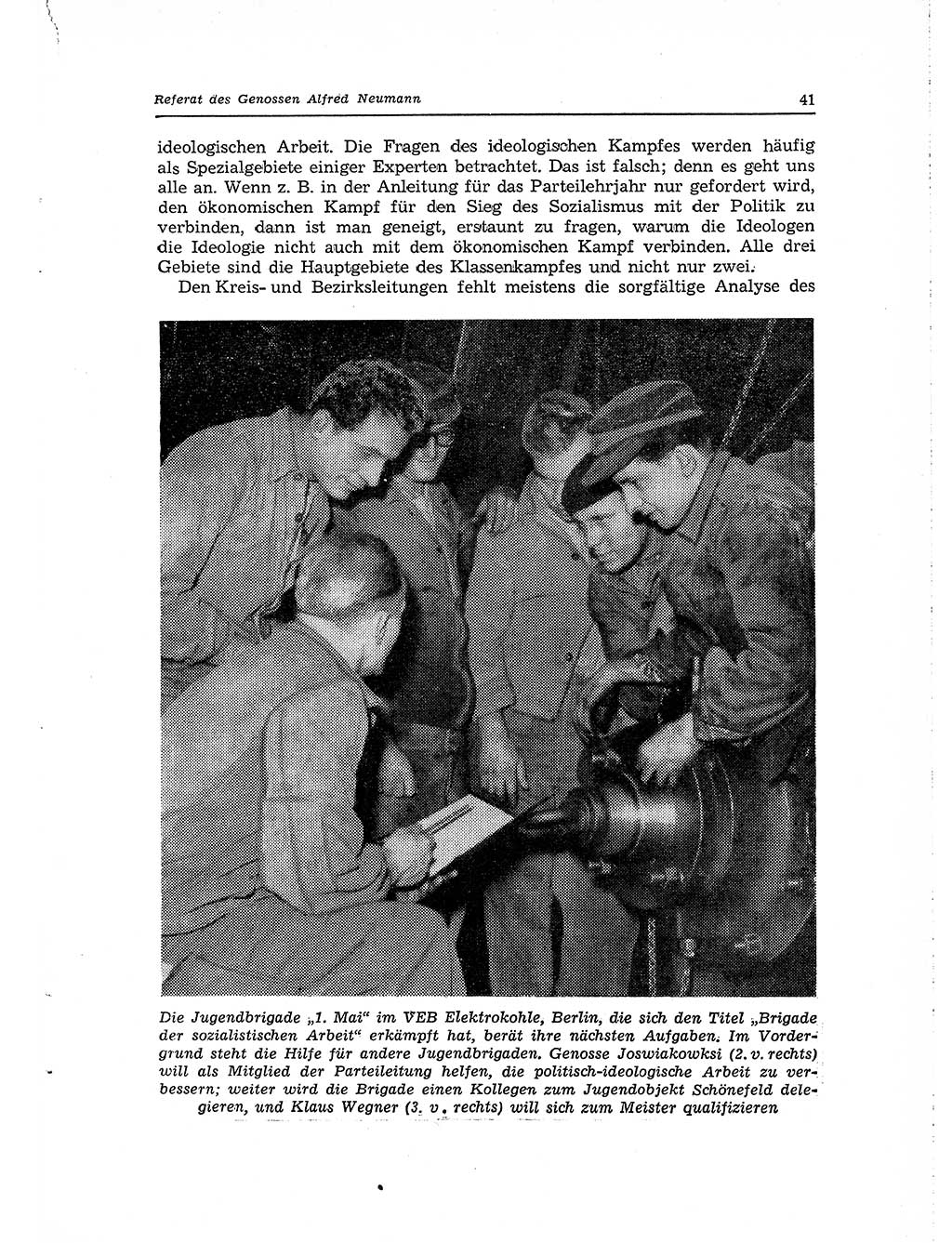 Neuer Weg (NW), Organ des Zentralkomitees (ZK) der SED (Sozialistische Einheitspartei Deutschlands) für Fragen des Parteilebens, 15. Jahrgang [Deutsche Demokratische Republik (DDR)] 1960, Seite 41 (NW ZK SED DDR 1960, S. 41)