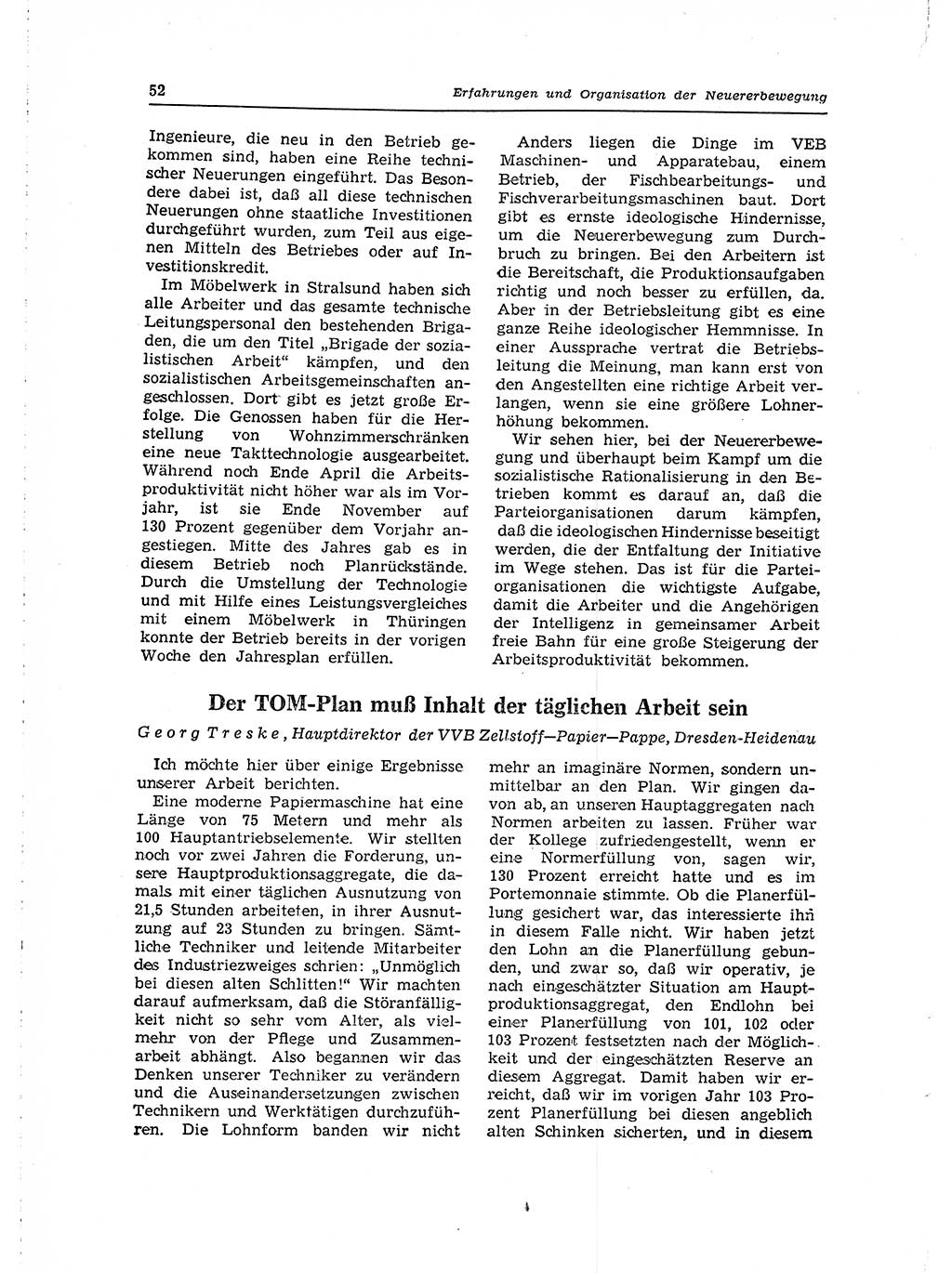 Neuer Weg (NW), Organ des Zentralkomitees (ZK) der SED (Sozialistische Einheitspartei Deutschlands) für Fragen des Parteilebens, 15. Jahrgang [Deutsche Demokratische Republik (DDR)] 1960, Seite 52 (NW ZK SED DDR 1960, S. 52)