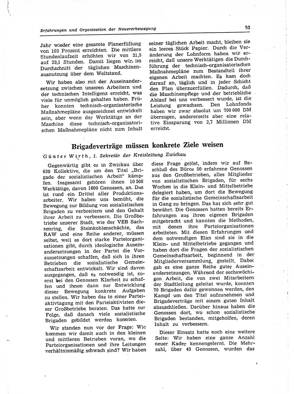 Neuer Weg (NW), Organ des Zentralkomitees (ZK) der SED (Sozialistische Einheitspartei Deutschlands) für Fragen des Parteilebens, 15. Jahrgang [Deutsche Demokratische Republik (DDR)] 1960, Seite 53 (NW ZK SED DDR 1960, S. 53)