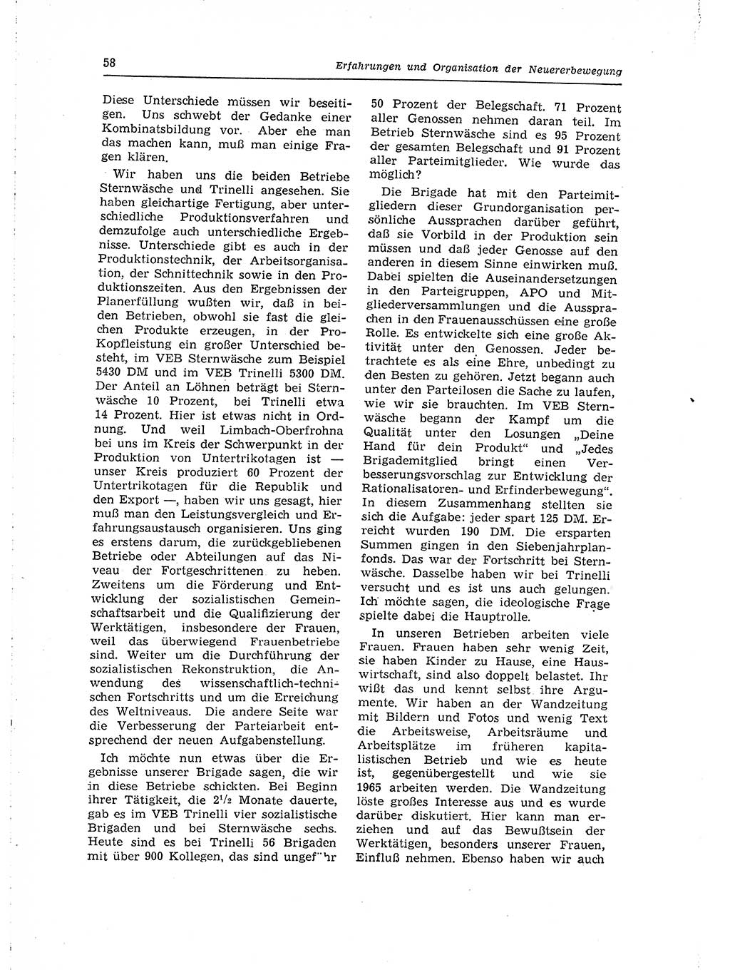 Neuer Weg (NW), Organ des Zentralkomitees (ZK) der SED (Sozialistische Einheitspartei Deutschlands) für Fragen des Parteilebens, 15. Jahrgang [Deutsche Demokratische Republik (DDR)] 1960, Seite 58 (NW ZK SED DDR 1960, S. 58)