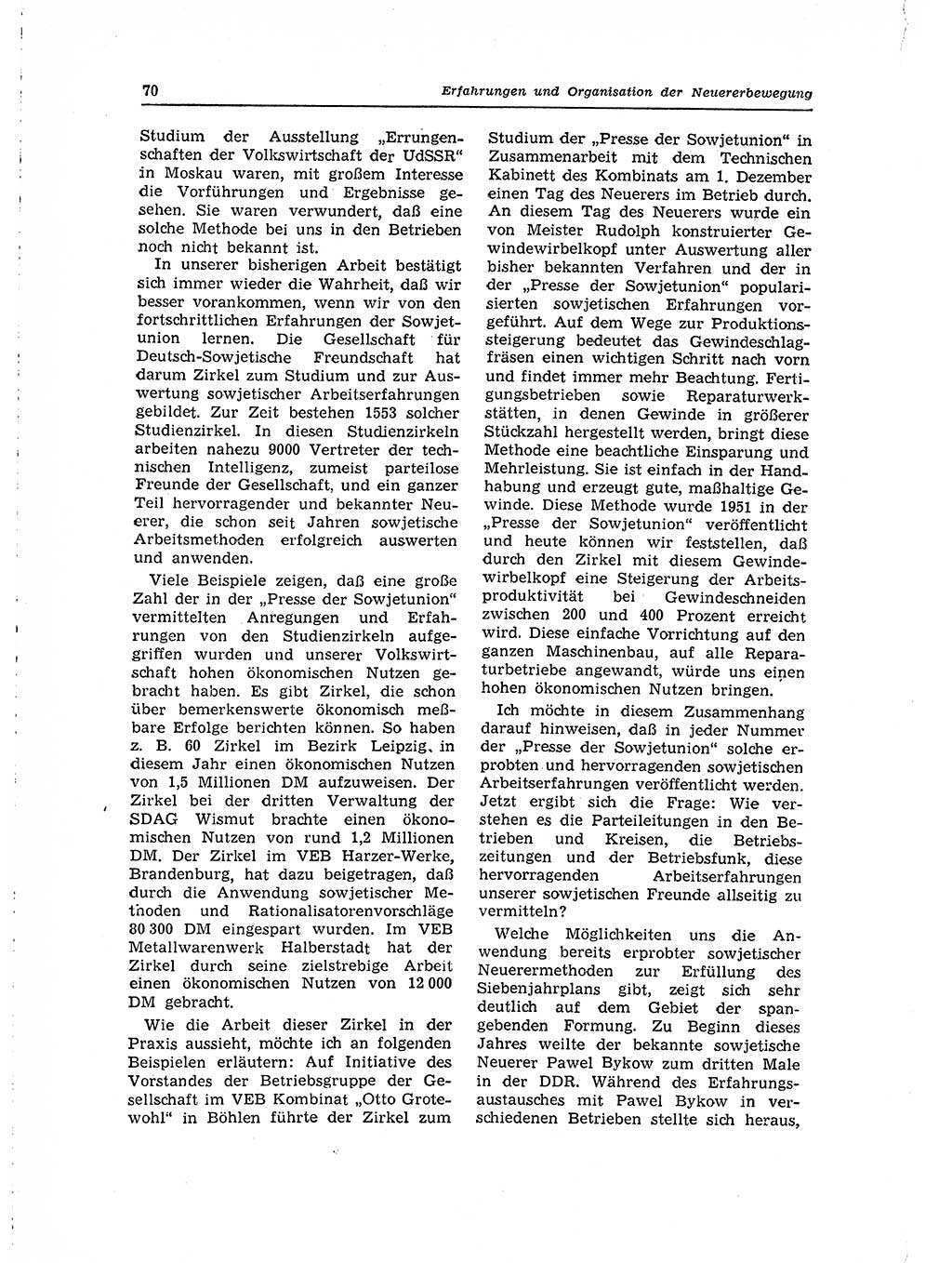 Neuer Weg (NW), Organ des Zentralkomitees (ZK) der SED (Sozialistische Einheitspartei Deutschlands) für Fragen des Parteilebens, 15. Jahrgang [Deutsche Demokratische Republik (DDR)] 1960, Seite 70 (NW ZK SED DDR 1960, S. 70)
