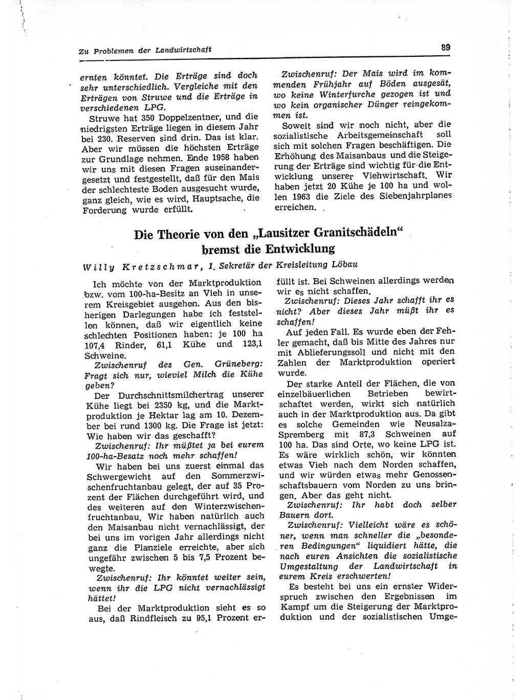 Neuer Weg (NW), Organ des Zentralkomitees (ZK) der SED (Sozialistische Einheitspartei Deutschlands) für Fragen des Parteilebens, 15. Jahrgang [Deutsche Demokratische Republik (DDR)] 1960, Seite 89 (NW ZK SED DDR 1960, S. 89)