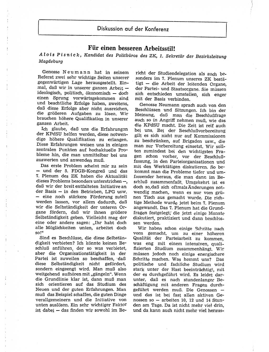 Neuer Weg (NW), Organ des Zentralkomitees (ZK) der SED (Sozialistische Einheitspartei Deutschlands) für Fragen des Parteilebens, 15. Jahrgang [Deutsche Demokratische Republik (DDR)] 1960, Seite 110 (NW ZK SED DDR 1960, S. 110)