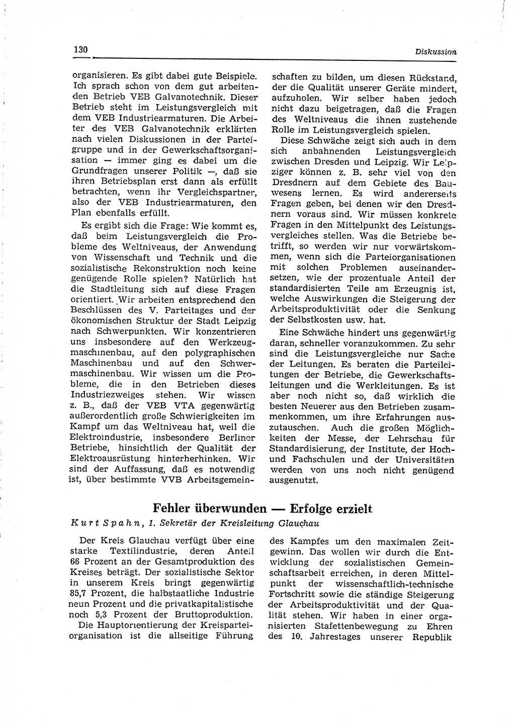 Neuer Weg (NW), Organ des Zentralkomitees (ZK) der SED (Sozialistische Einheitspartei Deutschlands) für Fragen des Parteilebens, 15. Jahrgang [Deutsche Demokratische Republik (DDR)] 1960, Seite 130 (NW ZK SED DDR 1960, S. 130)