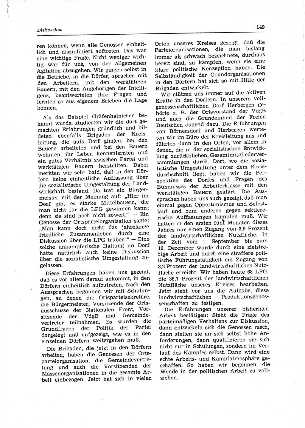 Neuer Weg (NW), Organ des Zentralkomitees (ZK) der SED (Sozialistische Einheitspartei Deutschlands) für Fragen des Parteilebens, 15. Jahrgang [Deutsche Demokratische Republik (DDR)] 1960, Seite 149 (NW ZK SED DDR 1960, S. 149)