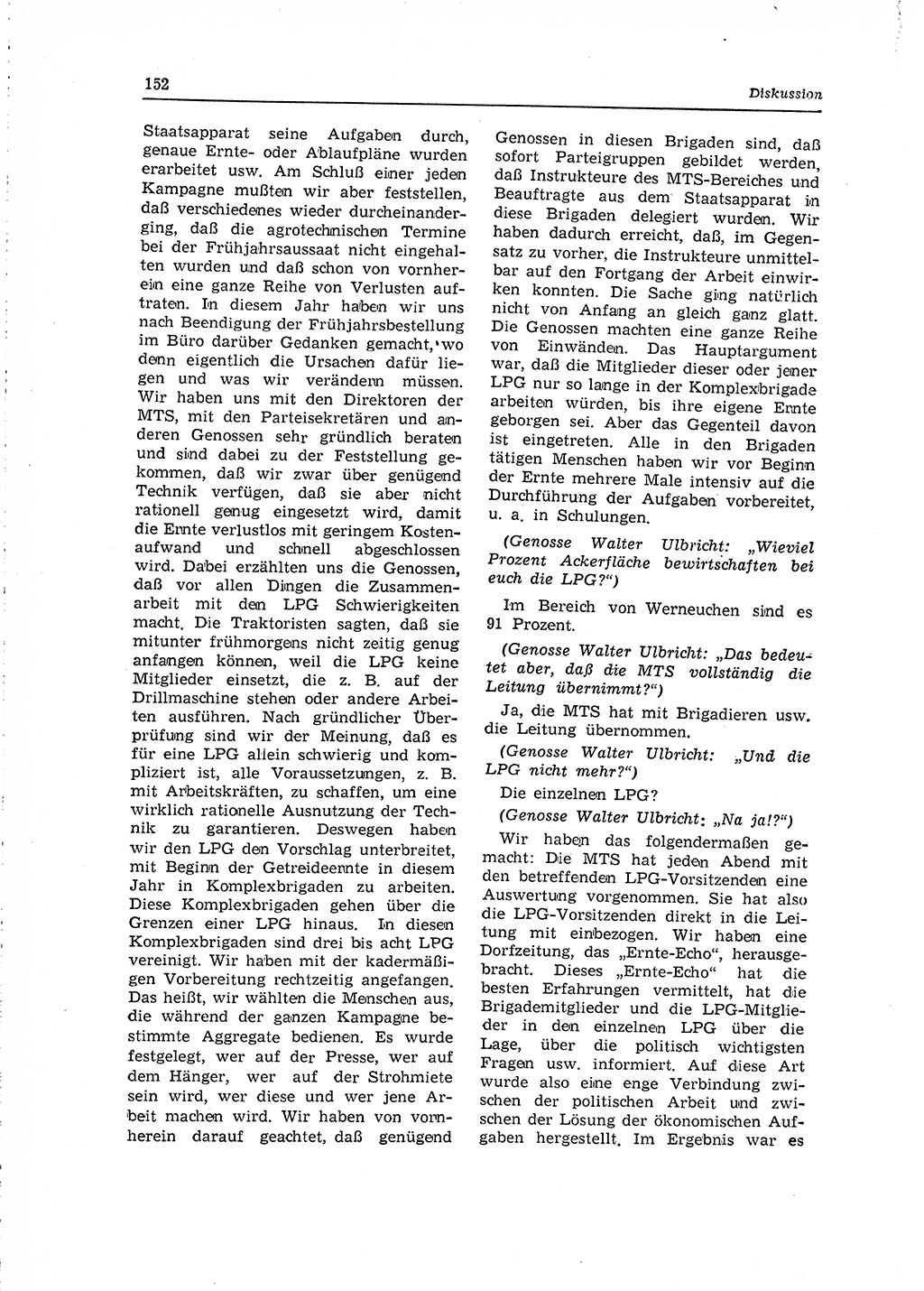Neuer Weg (NW), Organ des Zentralkomitees (ZK) der SED (Sozialistische Einheitspartei Deutschlands) für Fragen des Parteilebens, 15. Jahrgang [Deutsche Demokratische Republik (DDR)] 1960, Seite 152 (NW ZK SED DDR 1960, S. 152)
