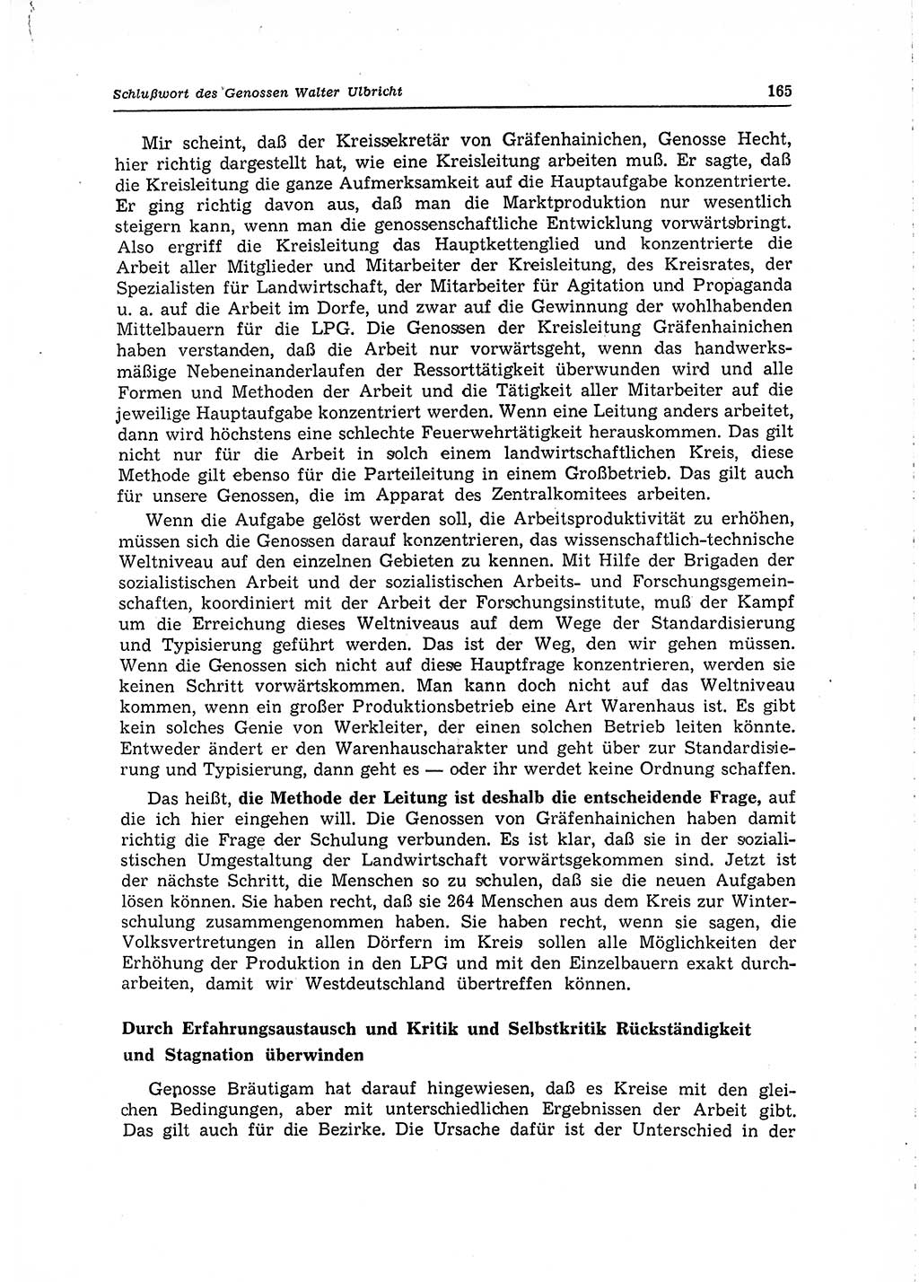 Neuer Weg (NW), Organ des Zentralkomitees (ZK) der SED (Sozialistische Einheitspartei Deutschlands) für Fragen des Parteilebens, 15. Jahrgang [Deutsche Demokratische Republik (DDR)] 1960, Seite 165 (NW ZK SED DDR 1960, S. 165)
