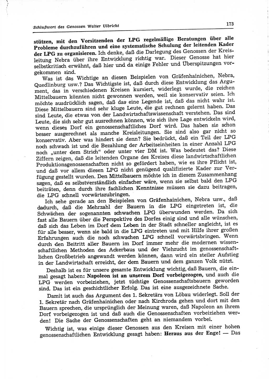 Neuer Weg (NW), Organ des Zentralkomitees (ZK) der SED (Sozialistische Einheitspartei Deutschlands) für Fragen des Parteilebens, 15. Jahrgang [Deutsche Demokratische Republik (DDR)] 1960, Seite 173 (NW ZK SED DDR 1960, S. 173)