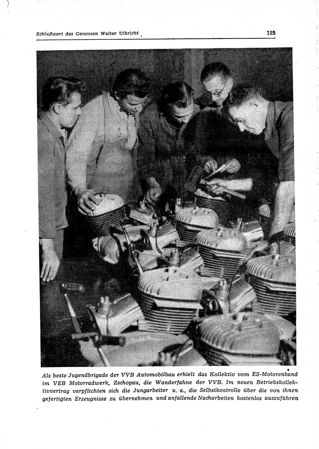 Neuer Weg (NW), Organ des Zentralkomitees (ZK) der SED (Sozialistische Einheitspartei Deutschlands) für Fragen des Parteilebens, 15. Jahrgang [Deutsche Demokratische Republik (DDR)] 1960, Seite 185 (NW ZK SED DDR 1960, S. 185)