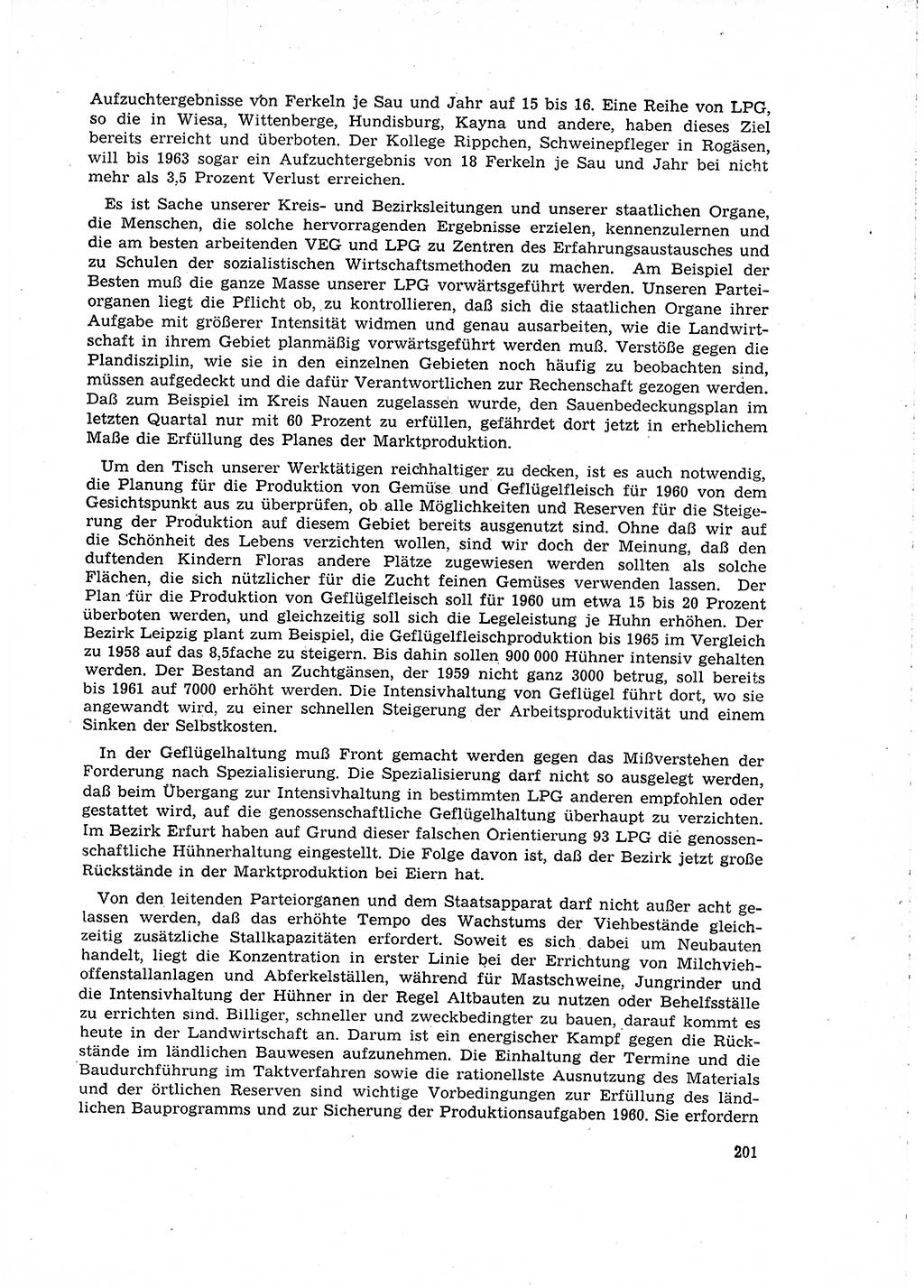 Neuer Weg (NW), Organ des Zentralkomitees (ZK) der SED (Sozialistische Einheitspartei Deutschlands) für Fragen des Parteilebens, 15. Jahrgang [Deutsche Demokratische Republik (DDR)] 1960, Seite 201 (NW ZK SED DDR 1960, S. 201)