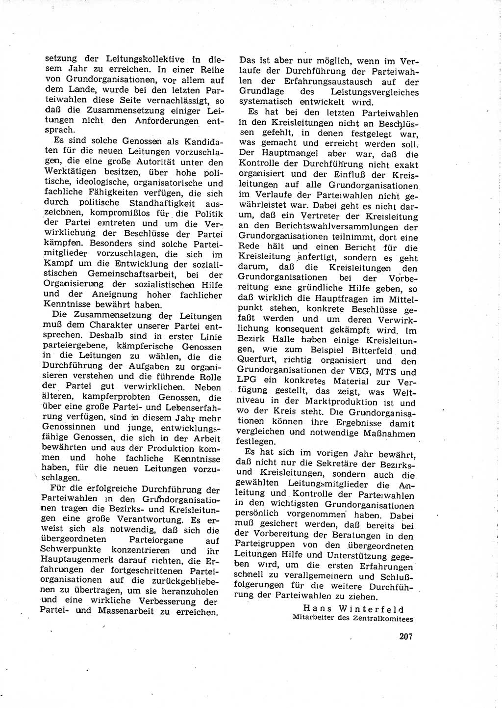 Neuer Weg (NW), Organ des Zentralkomitees (ZK) der SED (Sozialistische Einheitspartei Deutschlands) für Fragen des Parteilebens, 15. Jahrgang [Deutsche Demokratische Republik (DDR)] 1960, Seite 207 (NW ZK SED DDR 1960, S. 207)