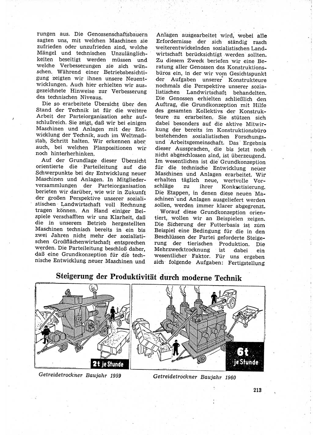 Neuer Weg (NW), Organ des Zentralkomitees (ZK) der SED (Sozialistische Einheitspartei Deutschlands) für Fragen des Parteilebens, 15. Jahrgang [Deutsche Demokratische Republik (DDR)] 1960, Seite 213 (NW ZK SED DDR 1960, S. 213)