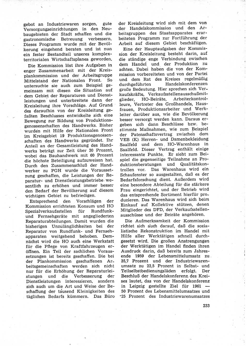Neuer Weg (NW), Organ des Zentralkomitees (ZK) der SED (Sozialistische Einheitspartei Deutschlands) für Fragen des Parteilebens, 15. Jahrgang [Deutsche Demokratische Republik (DDR)] 1960, Seite 233 (NW ZK SED DDR 1960, S. 233)