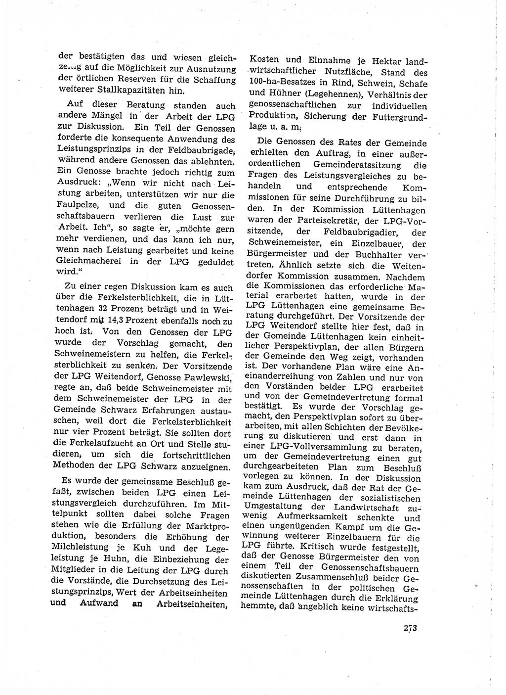 Neuer Weg (NW), Organ des Zentralkomitees (ZK) der SED (Sozialistische Einheitspartei Deutschlands) für Fragen des Parteilebens, 15. Jahrgang [Deutsche Demokratische Republik (DDR)] 1960, Seite 273 (NW ZK SED DDR 1960, S. 273)