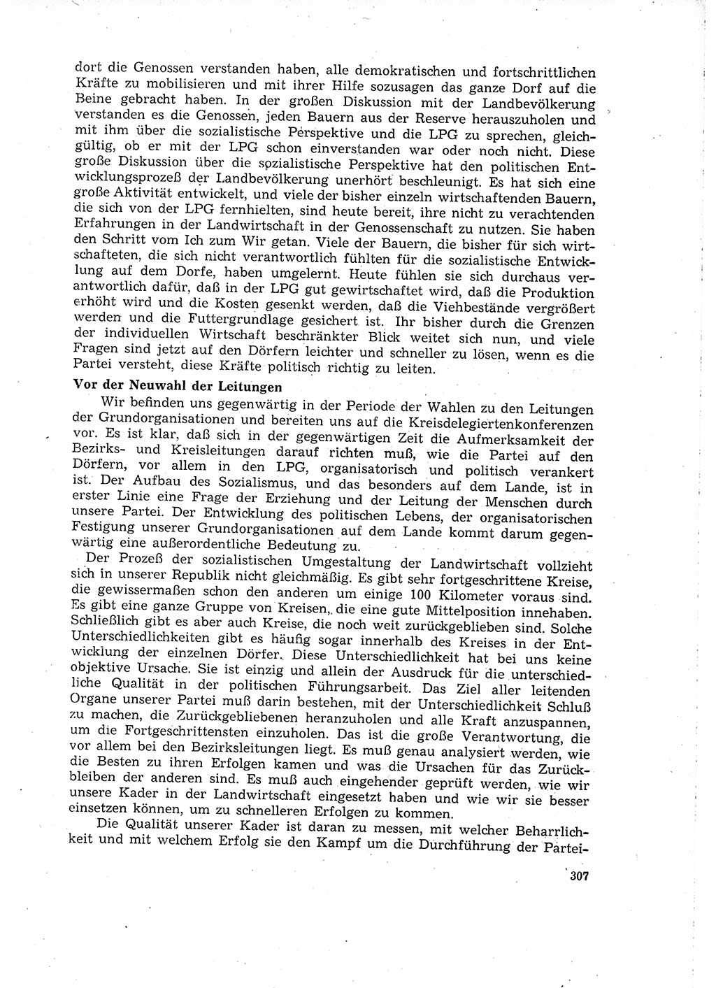 Neuer Weg (NW), Organ des Zentralkomitees (ZK) der SED (Sozialistische Einheitspartei Deutschlands) für Fragen des Parteilebens, 15. Jahrgang [Deutsche Demokratische Republik (DDR)] 1960, Seite 307 (NW ZK SED DDR 1960, S. 307)